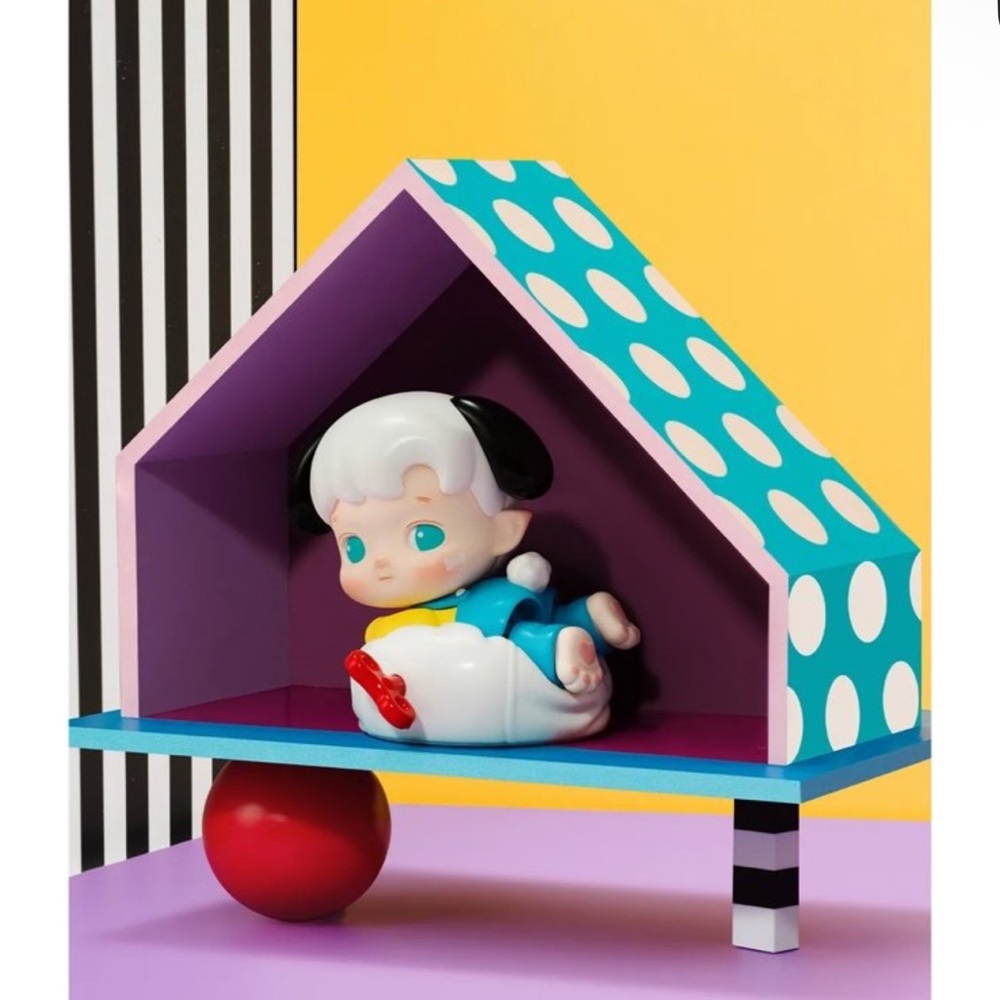 pop mart hacipupu rolling time machine- wind up dog